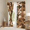 thumbnail image 3 of jejeloiu Jungle Animal Deer Black Out Curtains,Fishing And Hunting Curtains Pack of 2 (42x63 Each),Brown Camo Camouflage Bedroom Curtains For Adults,Super Cozy Room Decor, 3 of 6