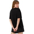thumbnail image 2 of Hanes Comfywear Women's Pajama Set, Loungewear Top & Sleep Shorts Black/Black M, 2 of 5