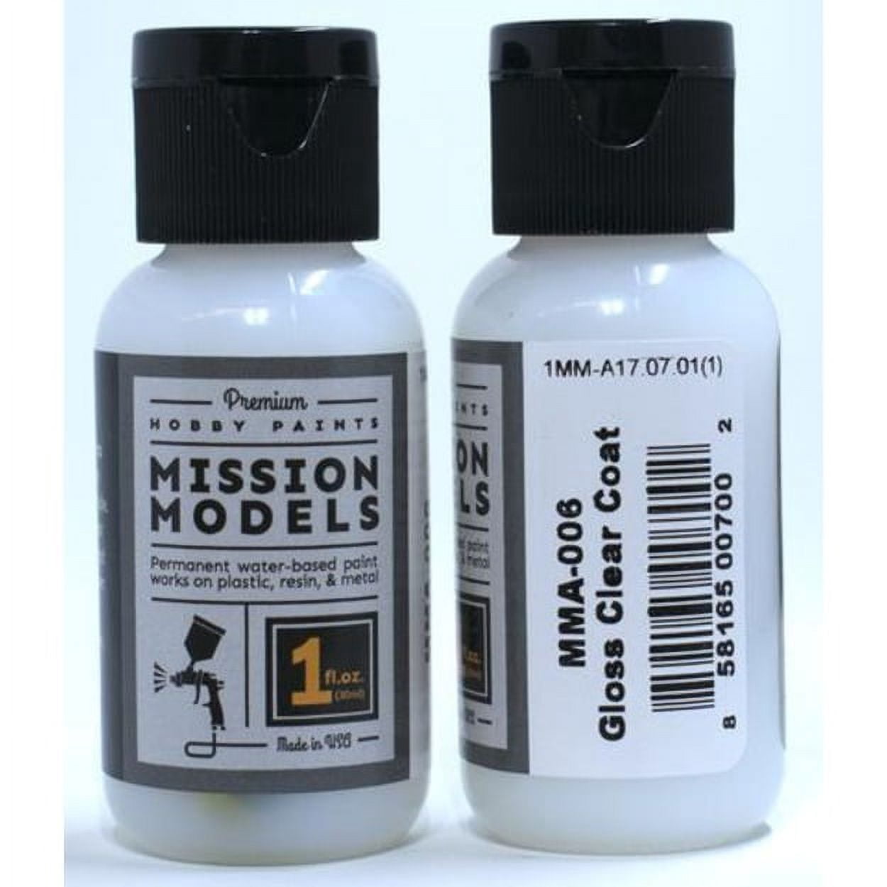 Mission Models MIOMMA-006 1 oz Acrylic Model Paint Bottle, Gloss Clear