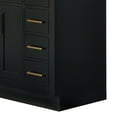 thumbnail image 6 of Ariel Hepburn 43 In. Oval Sink Vanity With 1.5 In. Carrara White Countertop In Black, 6 of 9