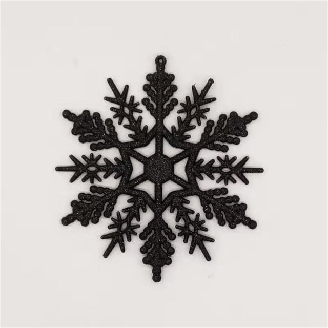 Christmas Decorations Hangs Modeling And Craftsmanship: Adopt Three Snowflake Modeling The Is With Glitter Shining Luster The Light And There Are Many Colors T snowflake modeling