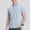 Gray, variant on Basic Mens Collared Shirt Green Dress Polos Button Casual Summer Plain Mens Shirt L