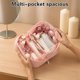 thumbnail image 3 of Waterproof Cosmetic Organizer, Makeup Bag Travel Toiletry Bag Travel Essentials for Toiletries Accessories Storage (White), 3 of 10
