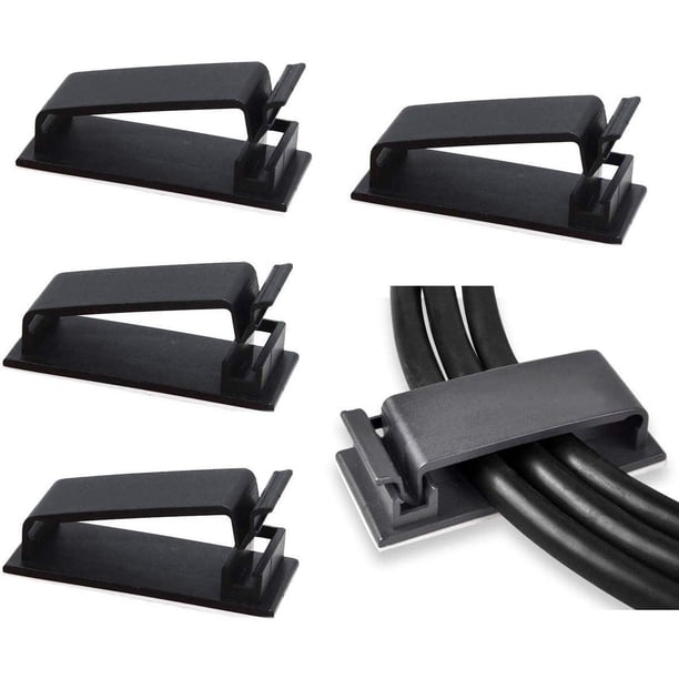 Clips Organizador de Cables Vhermosa Sujetador de Cables Silicon YZY301-1