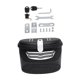thumbnail image 4 of Cesta para bicicleta eléctrica, portaequipajes para bicicleta, diseño con cerradura, impermeable, confiable y portátil. Negro Blanco S, 4 of 9
