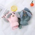 thumbnail image 2 of Infant Cute Bow Dog Winter Warm Gloves with Plush Lining Thermal Hanging On Neck Mittens Xmas Gift for Baby Girls Boys 0-12M, 2 of 2