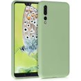 thumbnail image 1 of IBAOLE Étui Compatible avec Huawei P20 Pro - Étui Souple TPU Mince Protectrice pour Téléphone - Vert matcha Néon Rose, 1 of 7