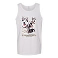 thumbnail image 2 of Wild Bobby, If It's Not an Alaskan Malamute It's Just a Dog Gift, Men Graphic Tank Top, White, X-Large, 2 of 4