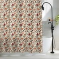 thumbnail image 2 of Vintage Floral Fabric Shower Curtain Spring Flower Birds Washable Shower Curtains for Bathroom, Waterproof Bath Curtain with Hooks Home Decor 72x72in, 2 of 8