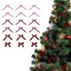 thumbnail image 1 of Cinta De Terciopelo Navidea Hecha a Mano, Mini Lazo Para Rbol De Navidad, 8, 9 X 5 Cm, Forma De Lazo, Para Decoracin Del Hogar Y La Oficina, Paquete De 12, Color Rojo., UKHBMC, 1 of 8