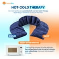 thumbnail image 3 of SunnyBay Microwavable Weighted Heating Pad for Neck & Shoulders, Heated Neck Pillow Moist Neck Warmer to Relieve Muscle Tension, Achy Joints, Cramps, or Back Pain, Freeze or Microwave, Blue, 3 of 9