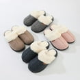 thumbnail image 3 of Roxoni Women's Winter House Fuzzy Fluffy Furry Cozy Clog Slipper, 3 of 4