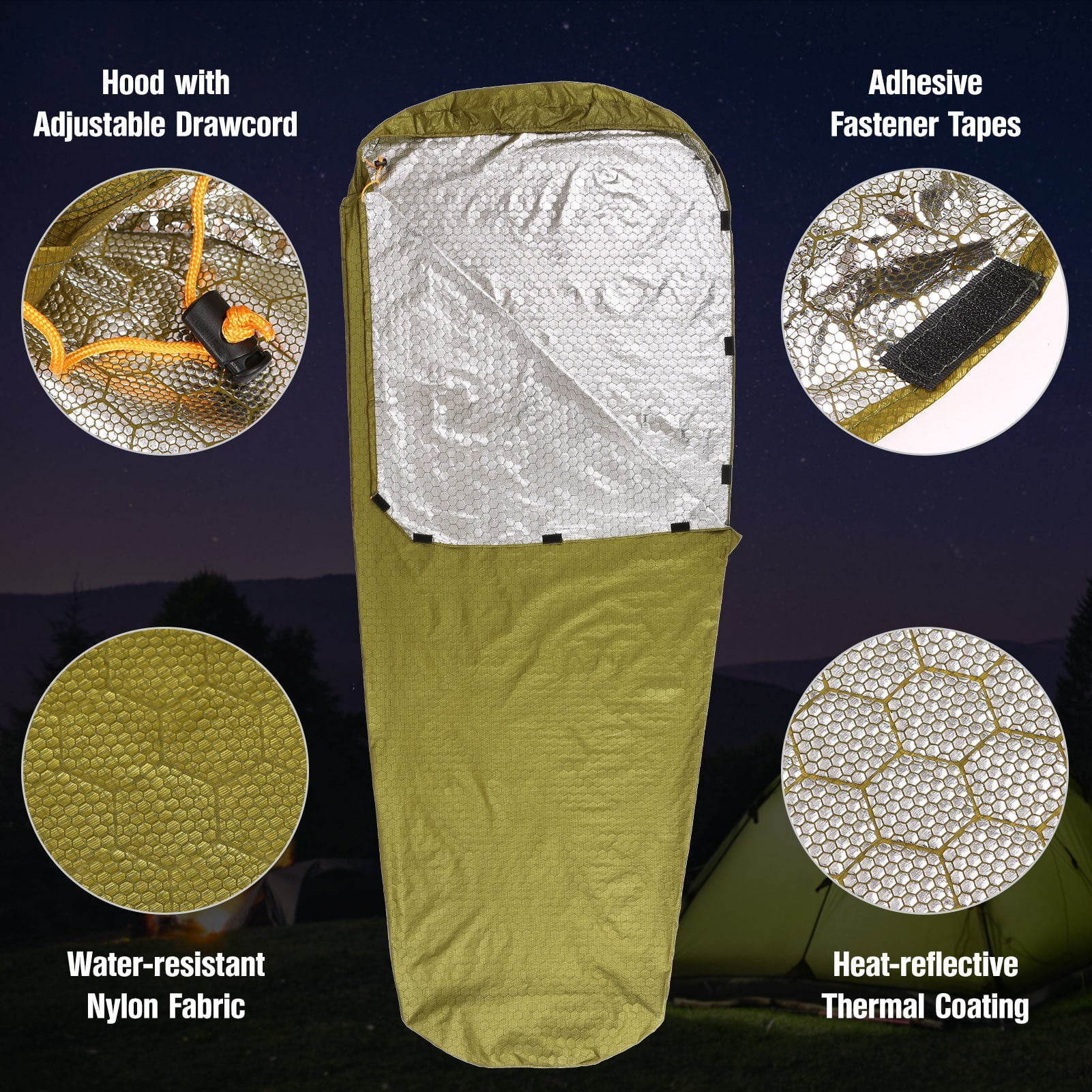 Lightweight Waterproof Thermal Sleeping Bag for Camping and Hiking