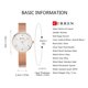 thumbnail image 3 of Temporizador moda lujo acero inoxidable mujer relojes de cuarzo 3ATM resistente al agua mujer Casual reloj de pulsera simple Relogio Feminino 1 1, 3 of 5