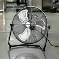 thumbnail image 3 of Achazel 20-Inch Industrial Floor Fan 2-Pack, 4650 CFM Metal Air Movers with 3 Speeds, 360° Tilt Heads & Wall Mounts for Workshop, 3 of 8
