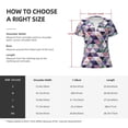 thumbnail image 4 of Uemuo Plaid Flamingo Drawing Women's Deep V-Neck Low Cut Tops - Casual Loose Fit with Stainless Steel Loop, Soft, Breathable, Perfect for Office, Travel, and Daily Wear-X-Large, 4 of 5
