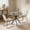 Gray+Beige Table（B), variant on Small Round Dining Table for 2-4 People, 31.8" Modern Round Kitchen Table, Space-Saving Table for Living Dining Room, Coffee ,Apartment