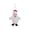 B, variant on Ugly Cute Plush Keychain, 5.9 Inch Fuzzy Animal Doll with Movable Arms and Funny Faces, Perfect Bag Charm for Backpacks, Keys, and Pencil Cases