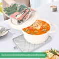 thumbnail image 3 of Yayeee Pot Holders Kitchen Heat Resistant with Pocket 7"x9.8" Cotton Oven Cooking Hot Pads, Pink and White Cat, 3 of 7