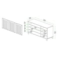 thumbnail image 4 of Baxton Studio Armoire à Chaussures en Bois Finition Chêne Brun à 3 Portes, 4 of 12