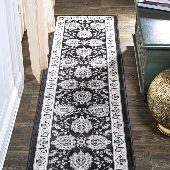 JONATHAN Y MODERN PERSIAN 2 x 8 Runner Rug, Cherie French Cottage - Black/Cream, MDP505D-28