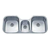 Wells Sinkware SSU4621-979 46 in. 18 Gauge Undermount Triple Bowl Stainless Steel Kitchen Sink