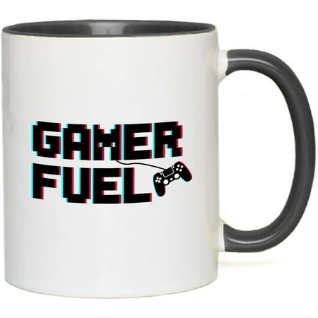 

Gamer Two Tone Green Edition Mug Ceramic Novelty Gamer Unique with Gaming Quote Gamers They Respawn for Men Women Gamer Fuel 11 Oz