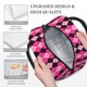 thumbnail image 3 of Fotbe pink and black argyle Bolsa de Almuerzo con Estampado, Lonchera Aislada, Contenedor de Comida Reutilizable Tipo Cooler a Prueba de Fugas, 3 of 6