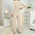thumbnail image 2 of WEHUSE Lounge Sets for Women Long Sleeve Tops and Long Pants Soft Comfy Pajamas Set 2 Piece Outfits S-XL, 2 of 6
