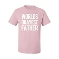 thumbnail image 2 of Wild Bobby,Worlds Okayest Father Gift for Father Dad Husband, Father's Day, Men Graphic Tees, Light Pink, Large, 2 of 3