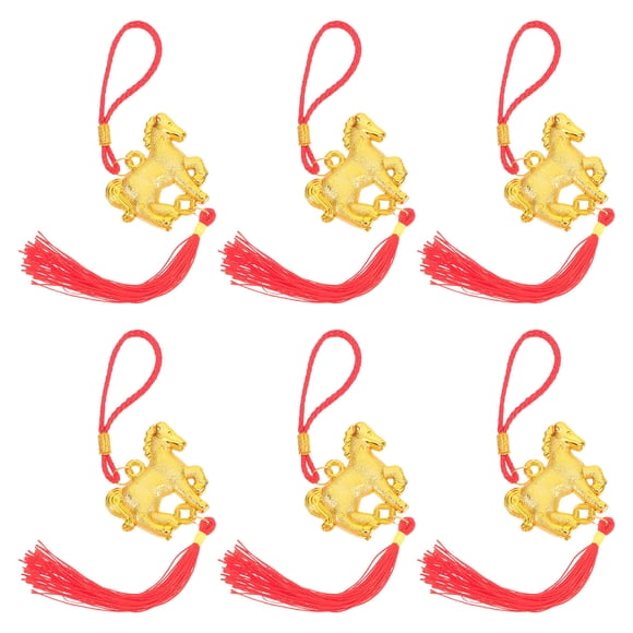 HONMEET 6pcs Chinese New Year Party Decorations Plastic Festive Decoration Home Decor Indoor Outdoor