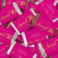 thumbnail image 2 of 248ct Pink Sweet 16 Chocolate Candy Mix Assorted Wrapped Miniatures & Pink Foiled Kisses, 2 of 7