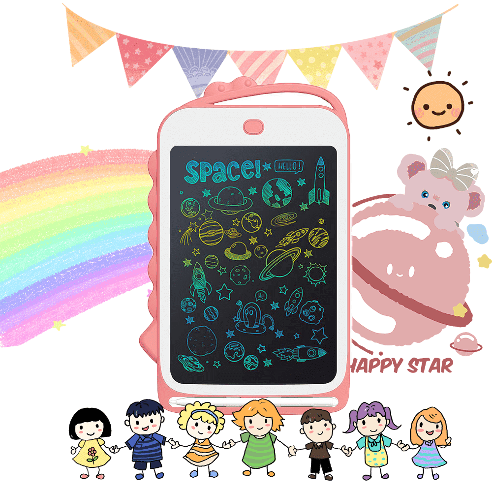 RONY LCD Drawing Tablet for Kids, 8.5 inch Electronic Graphics Writing Doodle Board Learning Toys Gifts for Boys Girls