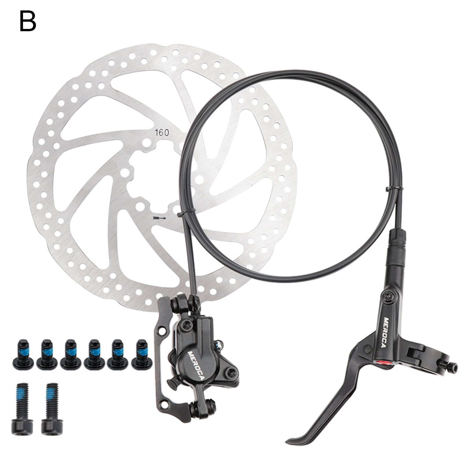 UDIYO Hydraulic Disc Brakes High-sensitivity Wear Resistance Water-proof  MTB Road Bike Rear Disc Brake Levers Rotors Kit for Bicycle