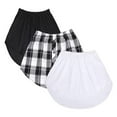 thumbnail image 1 of CAROOTU Rallonges de Chemise Ajustables Superposition Faux Hauts Ourlet Bas avec Bande Élastique Mini Jupe, 1 of 7