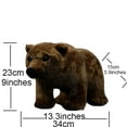 thumbnail image 2 of Realistic Bear Stuffed Animal Plush Toy, Lifelike Animal Plushies Simulation Animals Doll, 2 of 9