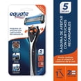 thumbnail image 1 of Máquina de afeitar Equate 1 mango y 2 cartuchos recargables, 1 of 4