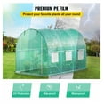 thumbnail image 4 of Walk-in Greenhouse 9.8x6.6x6.6ft, Portable Plant Hot House with Steel Hoops, Zippered Door & 6 Roll-up Windows, Green, 4 of 7
