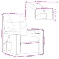 thumbnail image 2 of vidaXL Massage Recliner Chair Grey Faux Leather, 2 of 5