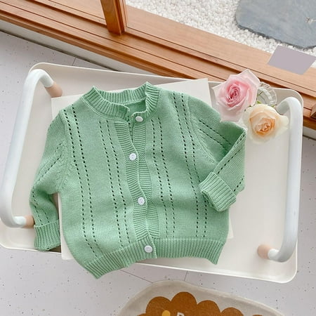 

Sweater For Child Kids Toddler Babys Girls Boys Spring Winter Solid Knit Cardigan Long Sleeve Jacket Clothes Pullover Coat