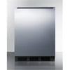 Accucold FF6BSSHHADA 25.5 x 24 in. General Purpose Auto Defrost ADA Height All-Refrigerator - Black