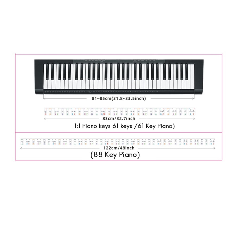 Piano Keyboard Stickers /Elektrisk PianoPiano Keyboard Stickers /Elektrisk Piano  