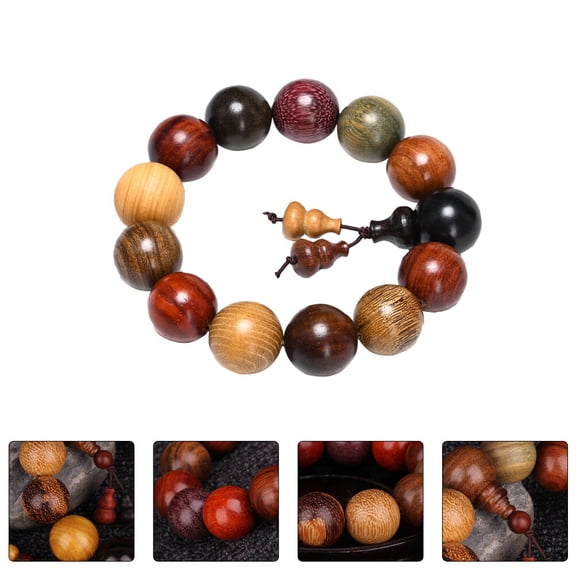 Milisten  Wood Bracelet Wooden Bead Bracelets Bonding for Couples Men Banquet
