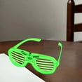 thumbnail image 6 of LED Light Up Party Glasses - 5 Colors Available (White/Red/Pink/Green/Blue) - Battery Operated Illuminated Eyewear Frames - Comfortable Slotted Design - Perfect for Christmas, Bir, 6 of 6