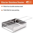 thumbnail image 3 of GSI Outdoors Glacier Stainless Steel Toaster That's Collapsible and Hand-Held for Camping, 3 of 3