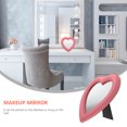 thumbnail image 3 of EeaseCA 1pc Home Use Desktop Makeup Mirror Creative Heart Shaped Makeup Mirror, 3 of 7