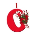 thumbnail image 3 of Adorno navideño con letras, decoración navideña, colgante con abalorios para bricolaje, decoración para de Navidad, corona de celebración, O, 3 of 8