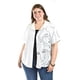 thumbnail image 1 of Blusa estampado unico Roman Fashion /Tallas Extras, 5108 (Blanco) blanco 42, 1 of 6