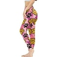 thumbnail image 3 of DISNIMO Dog Paw Printed High Waisted Workout Leggings for Women, Soft Workout Yoga Pants Tummy Control Yoga Pants Leggings for Sports, Pink, S, 3 of 6
