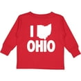 thumbnail image 3 of Inktastic I Love Ohio with State Silhouette Boys or Girls Long Sleeve Toddler T-Shirt, 3 of 5